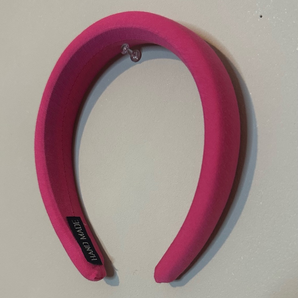 Pink puffy Headband handmade